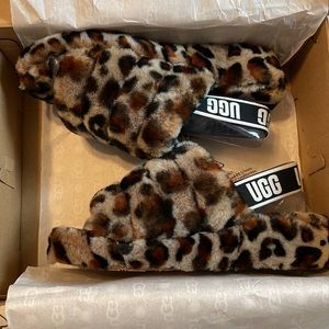 Fluff yeah slide animal print